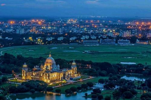 Victoria Memorial from Helicopter