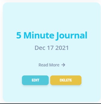 5 Min Journal