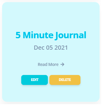 5 minute journal